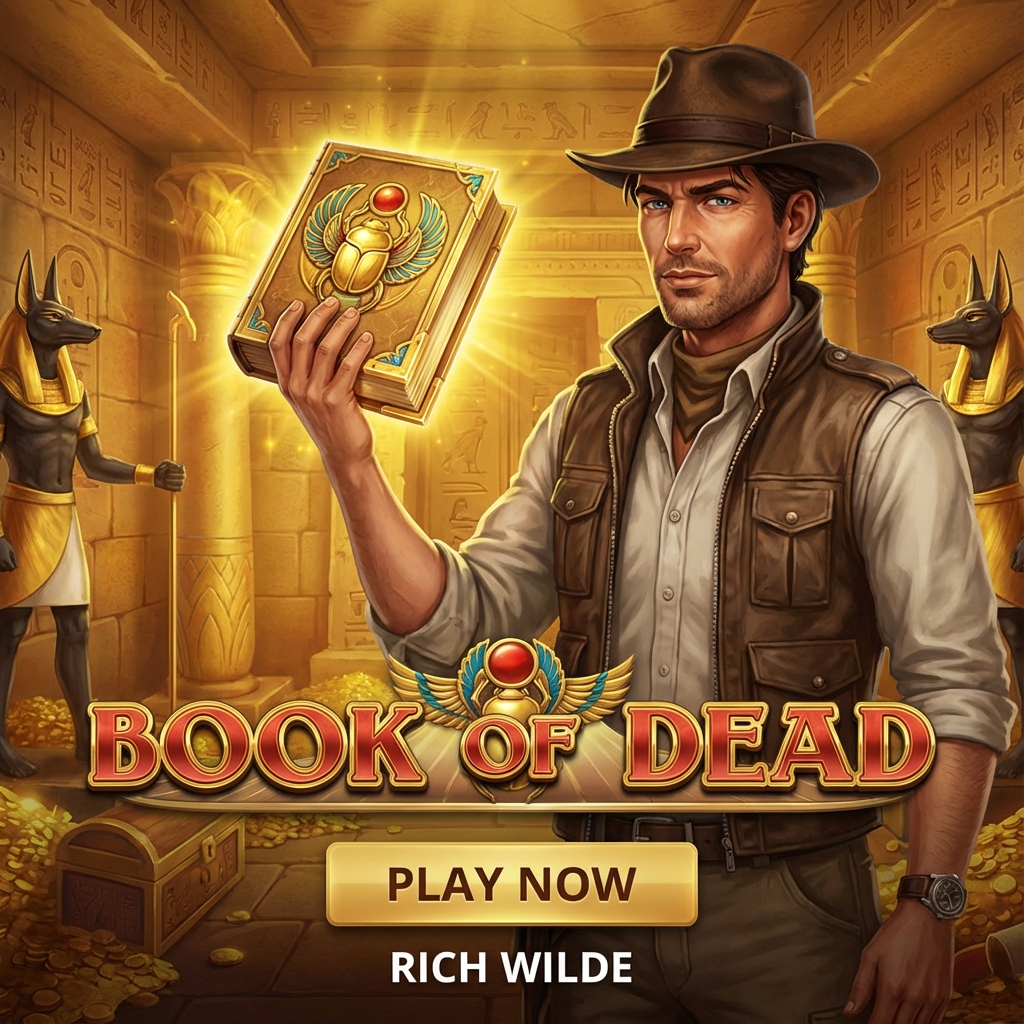 Book of Dead slot poster in Gala Casino guide